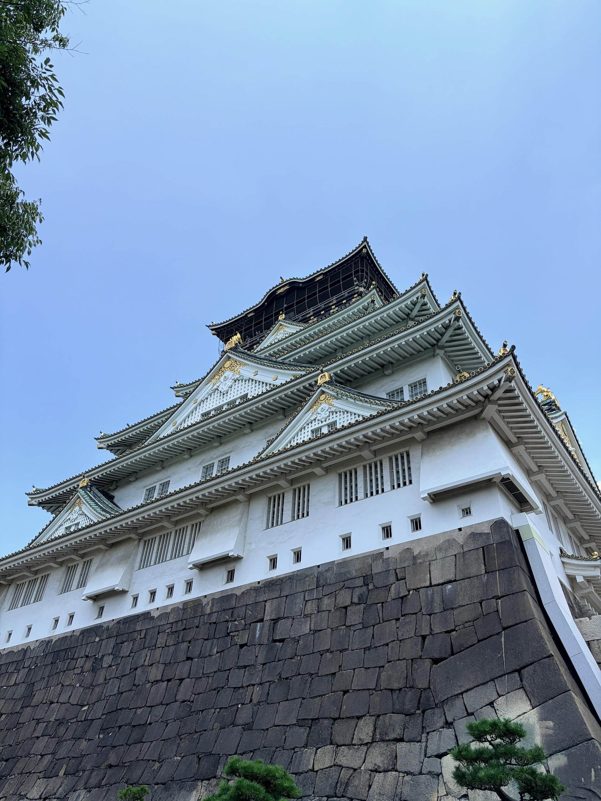 仰望大阪城天守阁
