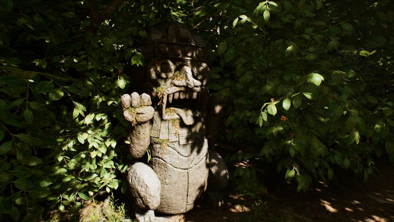 恐怖的树叶画质